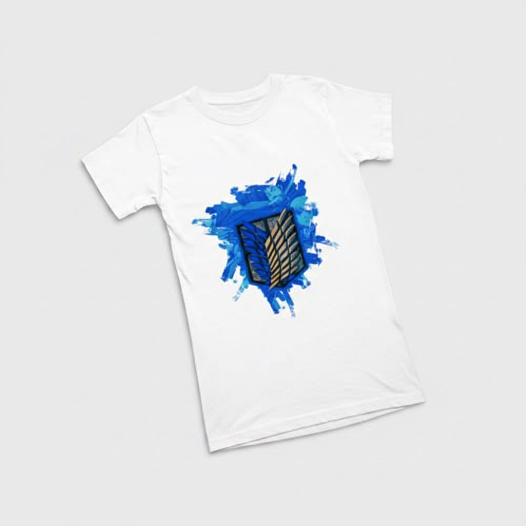 AOT Exploration Battalion Blue Emblem T-Shirt